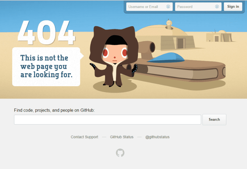 404 page
