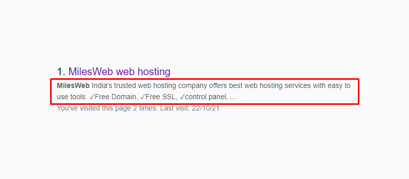 on-page seo factors  meta description example