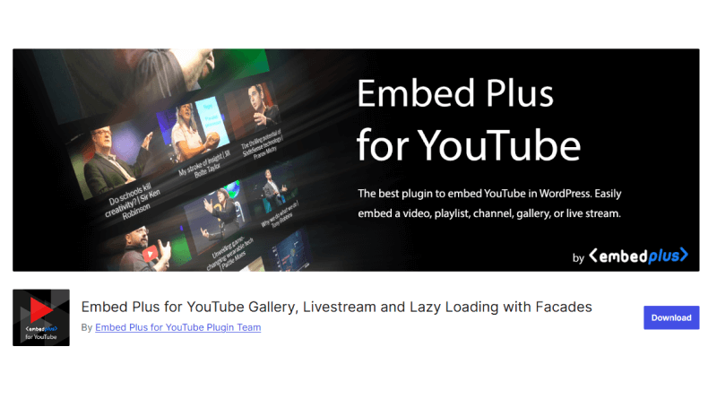 Embed Plus for YouTube