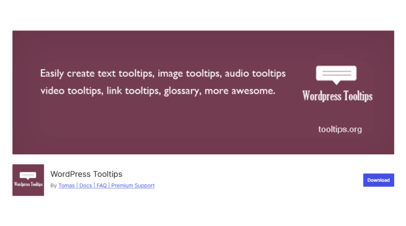 WordPress ToolTips