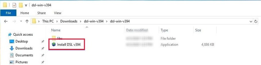 Install DSL