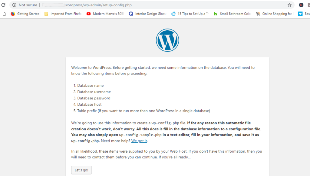 Navigate to your domain or server IP address