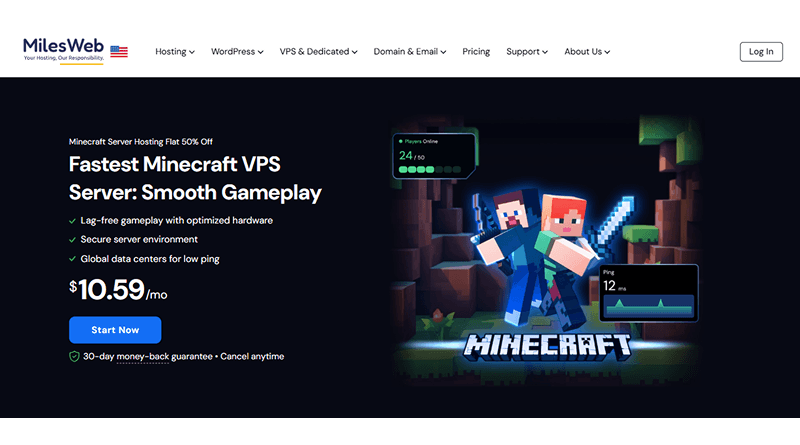 milesweb-minecraft-server-hosting-provider