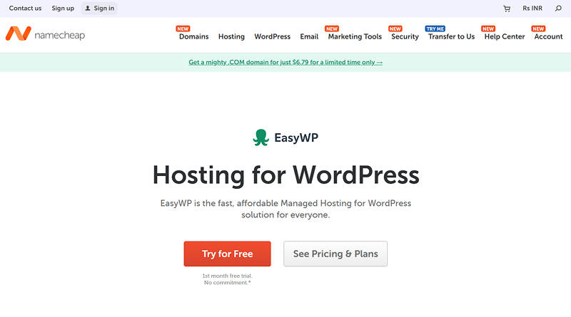 namecheap-best-free-wordpress-hosting-provider