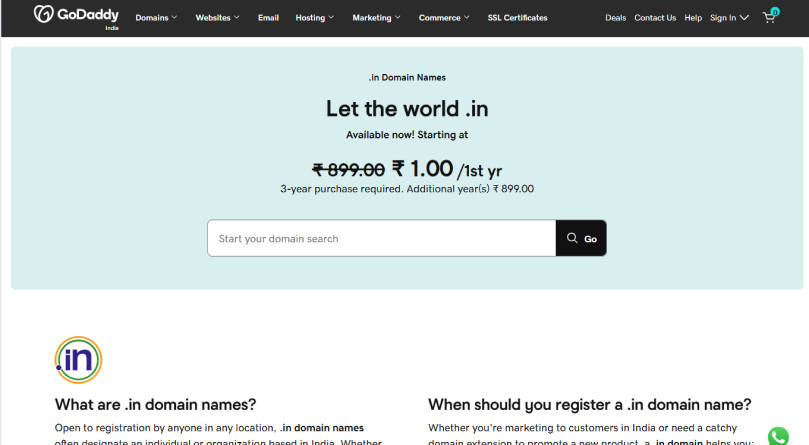 godaddy-in-domain-registration-services