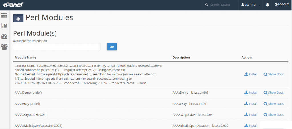 Module available