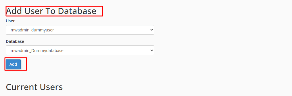 Set Assign User to a Database