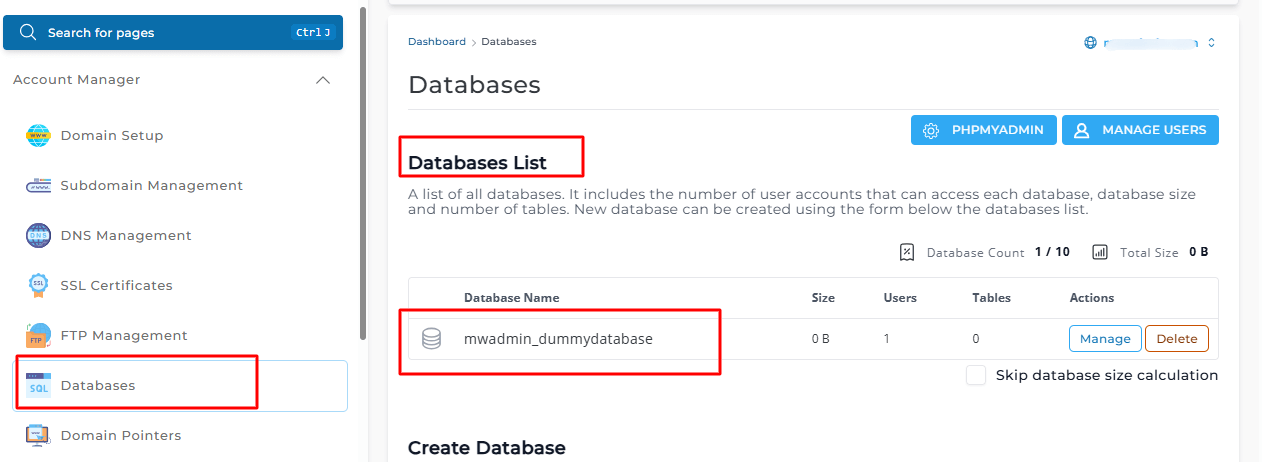 databases-list-section
