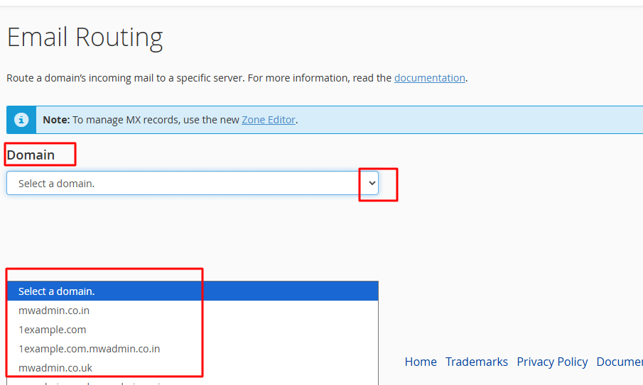 Email Routing application
