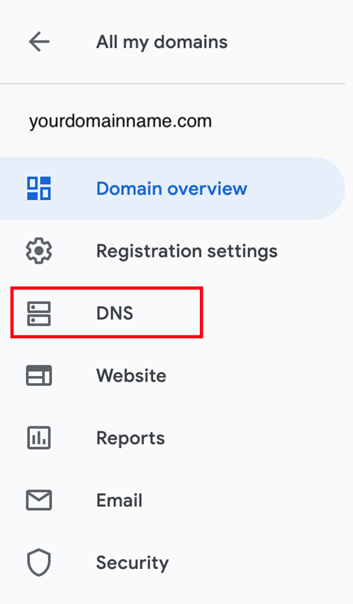 Manage DNS Settings