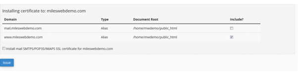 installling ssl certificate