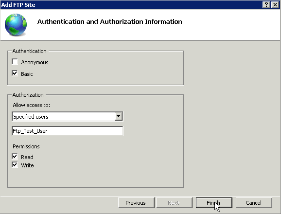 authentication information