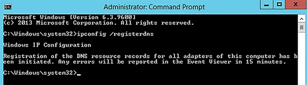 re-register the DNS records