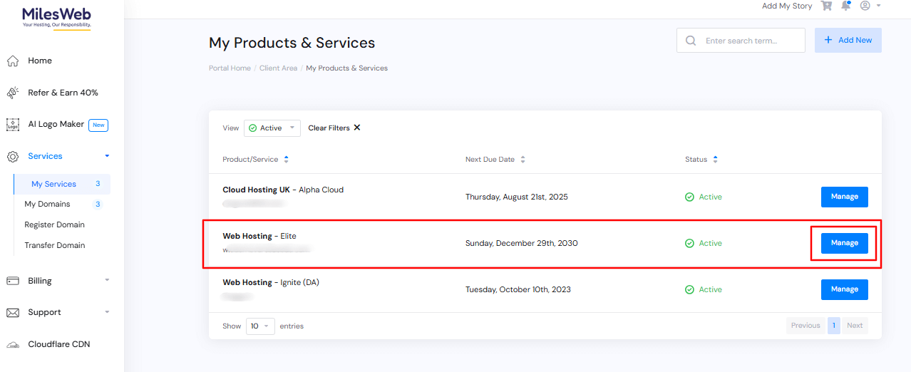 click-manage-domain