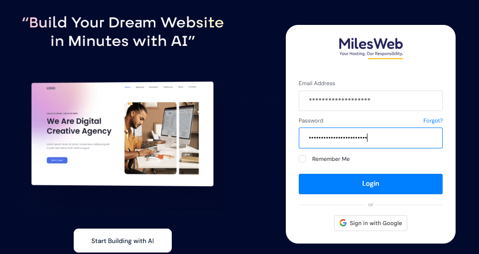 go-to-milesweb-client-area